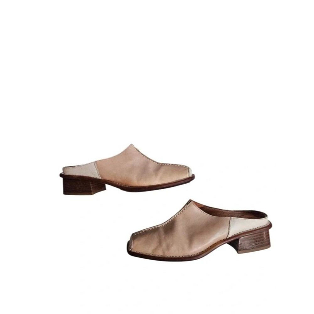 Miss Callaghan Women’s Leather Comfort Shoes Slip-On Casual Brown Size 36